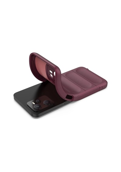 Gld-spt- Newface Realme C35 Kılıf Optimum Silikon - Bordo