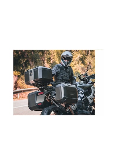 Tr55 Black Motosiklet Arka Çanta 55 Litre Kapasiteli Top Case Motor Çanta Alüminyum Siyah