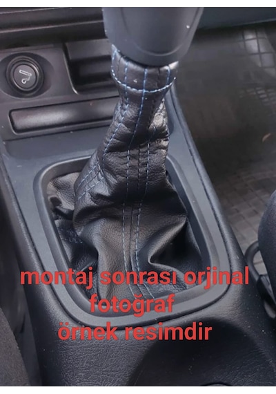 Lada Nıva Uyumlu Oto,araç Vites Körügü Siyah Deri Sarı Dikiş