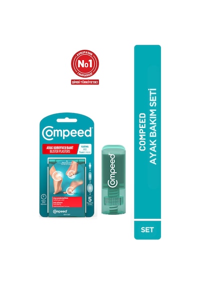 Compeed Sürtünme Önleyici Stick & Acıyı Hızla Hafifleten Hidrokolloid Ayak Koruma Ve Yara Bandı Karma Set