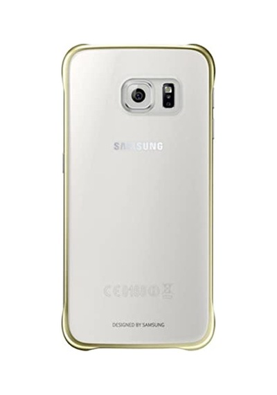 S6 Clear Cover Şeffaf Kılıf Gold