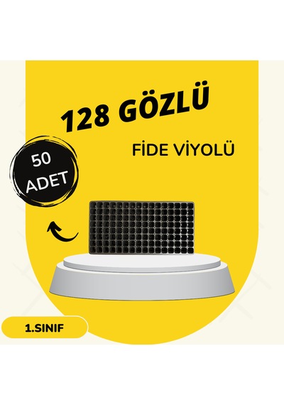 128 Göz Fide Viyolü Fidelik Viyol Fide Viyolü , Tohum Yetiştirme Kabı , 50 Adet