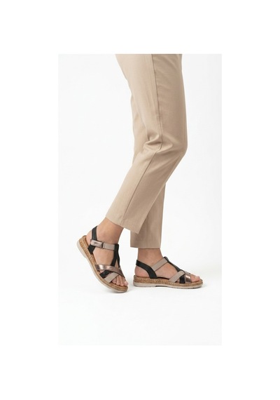 Siyah Multi Kadın Hakiki Deri Sandalet 213.s-553-1545