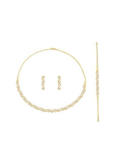 Sonsuzluk Desenli Set 19,00 Gram 14 Ayar Altın
