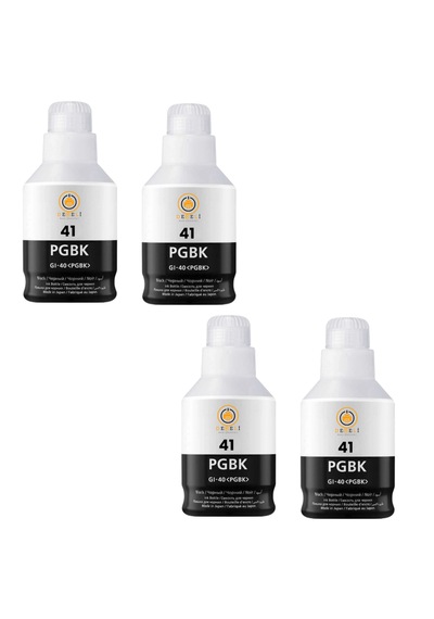 Gı-41 Uyumlu Siyah Mürekkep 4 Adet Ekonomik Set G2420 G2460 G3420 G3460 Yüksek Verim 4x135ml