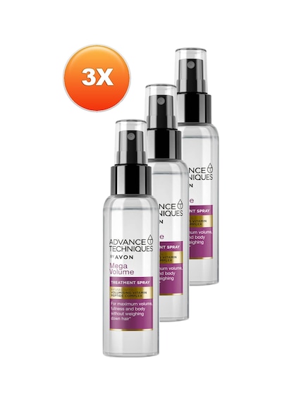 Avon Advance Techniques Mega Volume Hacim Veren Saç Spreyi 3 x 100 ML