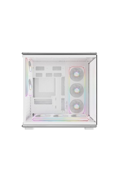 Strong Vhagar 8x 120mm Argb Fanlı Kumandalı Gaming Akvaryum Beyaz Kasa Powersız