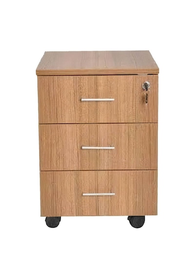 Rustik Ahşap 3 Çekmeceli Yerden Yüksek Keson-marbella- 40x45x58 C