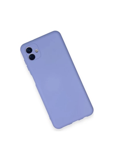 Samsung Uyumlu Galaxy A04 Uyumlu Kılıf Nano İçi Kadife Silikon - Lila
