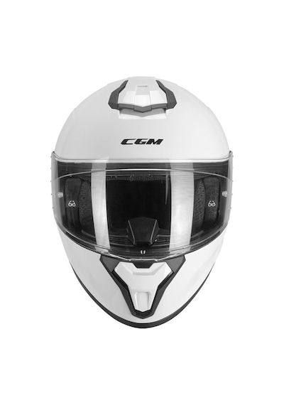 Cgm 330A Rıot Sport Motosiklet Kapalı Kask Spoyler Beyaz