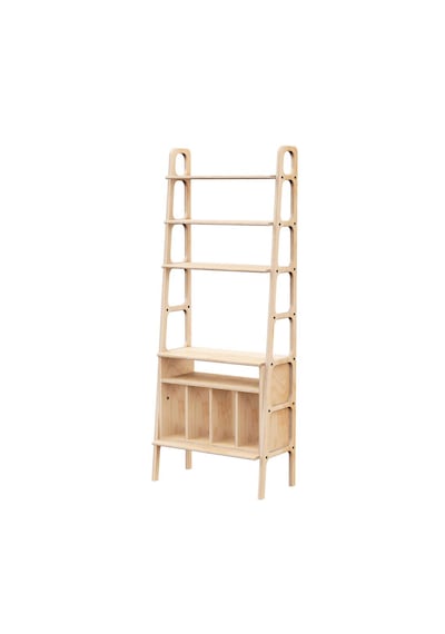 Woodesk Lontano, Ahşap Kitaplık Ve Raf Ünitesi, Natural Renk