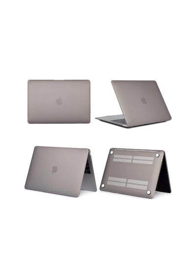 Apple Uyumlu MacBook Air M1Işlemci 2020 A2337 13" Hardcase Kılıf Kapak Siyah