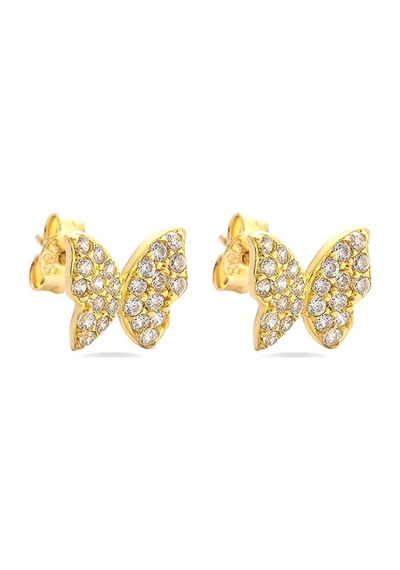 Sefa Gold 14 Ayar Altın Kelebek Küpe Sfkp03