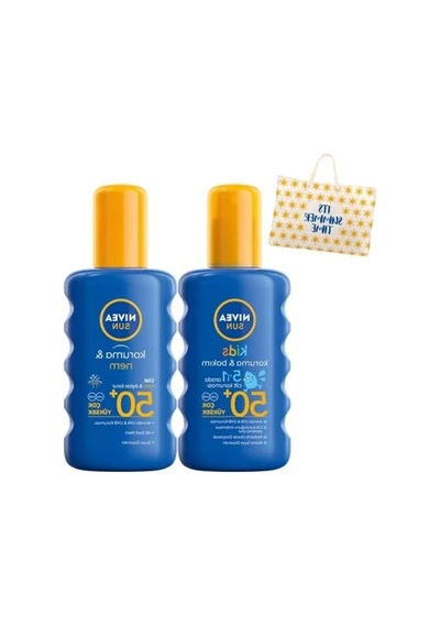 Nıvea Sun Spf 50+ Koruma & 48 Saat Nemlendirme Güneş Kremi Sprey 200 Ml Ve Nıvea Sun Spf 50+ Koruma & Bakım Çocuk Güneş Spreyi 200 Ml