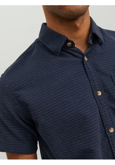 Jack & Jones Jack&jones Kısa Kollu Lacivert Erkek Gömlek 12235362 001