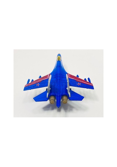 Metal Savaş Uçağı Mavi Işıklı Sesli F16 Model Uçak Askeri