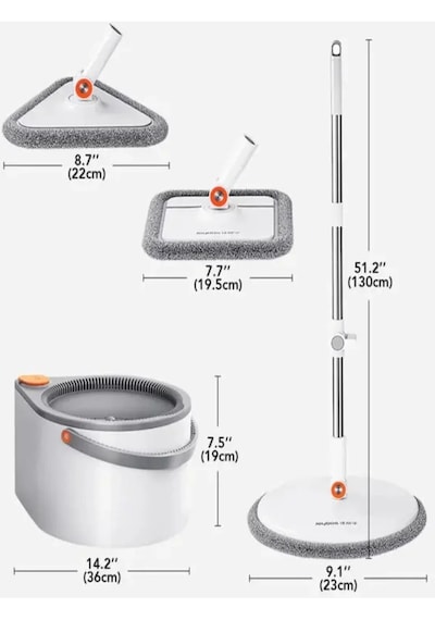 Cleova Yedek Mop Sapı 1 Adet Beyaz Renkli Ergonomik Tasarıma Sahip Temizlik Ürünü