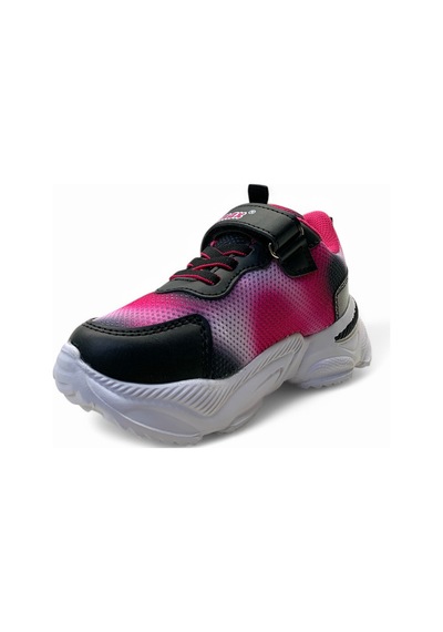 1848 Kız Çocuk Rahat Işıklı Sneaker Siyah