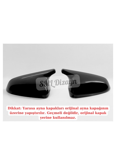 Seat Leon Mk4 Uyumlu Batman Yarasa Ayna Kapağı Seti - Parlak Siyah Piano Black Plastik Fr Cupra Stil 2021-2026
