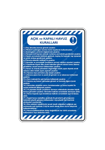 Açık Ve Kapalı Havuz Kuralları
