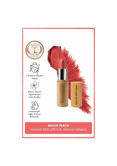 Kuatra Mauve Peach No:26 Doğal Mineral Ruj Nemlendirici Dudak Bakımı
