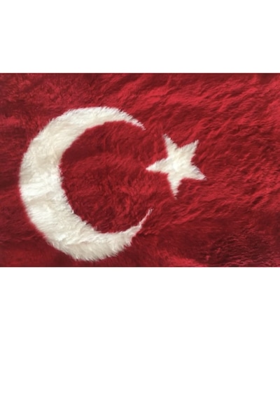 Point Türk Bayraklı Torpido Pandizot Üstü Peluş Örtü 150x40 Cm