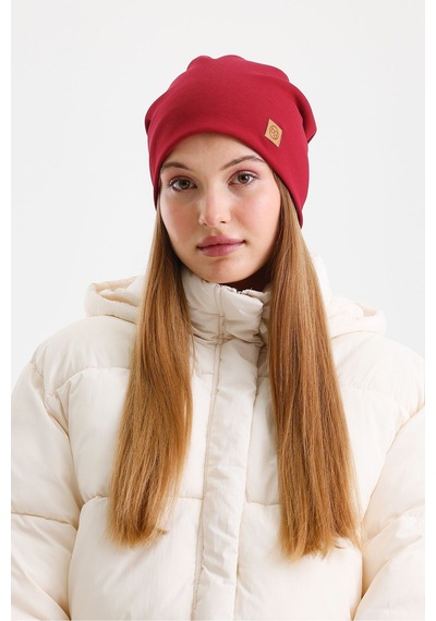 Butikgiz Termal %100 Pamuklu Soft 2 Stil 1 Arada Bere Premium Cuts Serisi Bordo