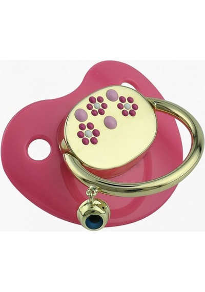 Pembe Papatya Figürlü Altın Emzik 3.35 G