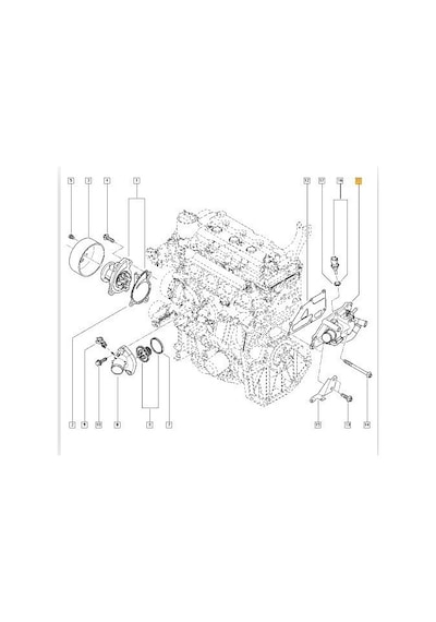 Renault Megane Termostat 2012-2016 110601ka1a 110607018r 1.6