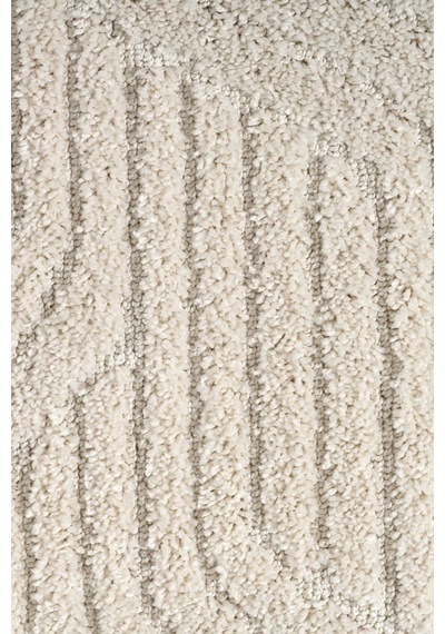 Raschel Carpet Kaymaz Taban Moopy Oval Krem Bukleli Yumuşak Soft Dokuma Yolluk Halı Salon Halısı Lp1003a Krem Krem