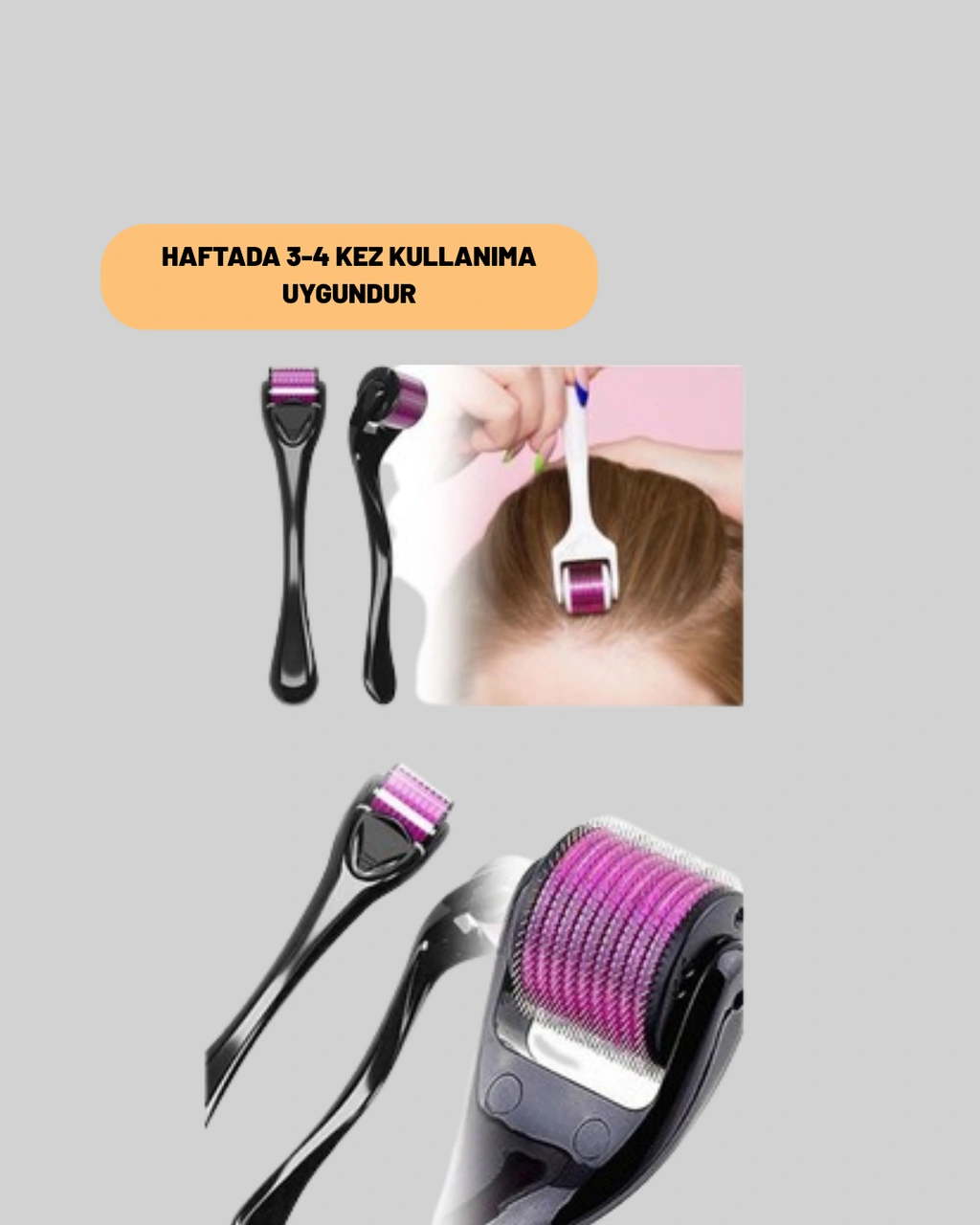 Titanyum İğneli Derma Roller Evde Cilt Bakımı İçin Uygun