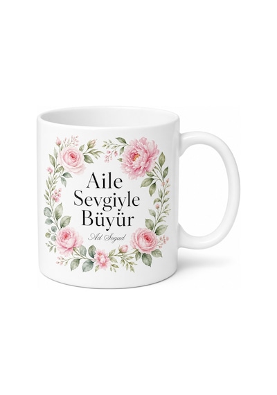 Kaynana Gelin İkili Kupa Seti Karşılıklı Kahve Keyfi Hediye Bardak Beyaz / Çok Renkli