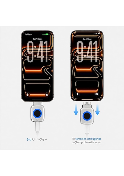 X01 140w Aı Akıllı Şarj Kesici Adaptör - Şarj %100 Olunca Otomatik Ayrılan Type-c Hızlı Şarj Ve Batarya Koruma Aparatı