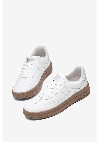 Tonny Black Rahat Kalıp Kauçuk Taban Bağcıklı Sneaker Kadın Beyaz Beyaz Sneaker Tbtyldz005