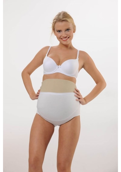 Hmd Underwear Kadın Beyaz Pamuklu Yüksel Bel Hamile Lohusa Külot & Rahat Doku Hmd1413 Beyaz