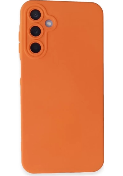 Newface Samsung Galaxy A05s Kılıf Nano İçi Kadife Silikon - Turuncu