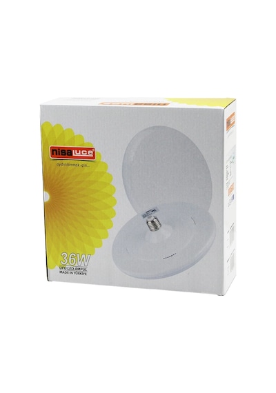 Nisaluce Eamp-063/kb 36w E27 Ufo Tipi Led Lamba Ampul Kristal Desenli Mika Pls.kapak 6400k - 3240lümen Bx40