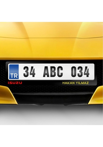 Kişiye Özel Isimli Isuzu Logolu Plakalık 264845245