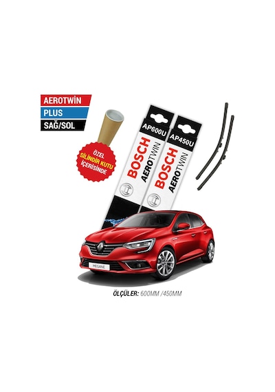 Bosch Aerotwin Plus Renault Megane 4 Silecek Seti (2016-2024)