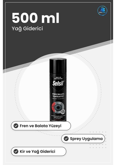 Fren Balata Temizleme Spreyi 500 Ml Araç Bakım Oto Temizleyici Sp