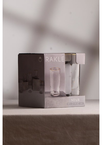 Rakle Star 4'lü Meşrubat Bardağı Seti 380 Cc Renkli