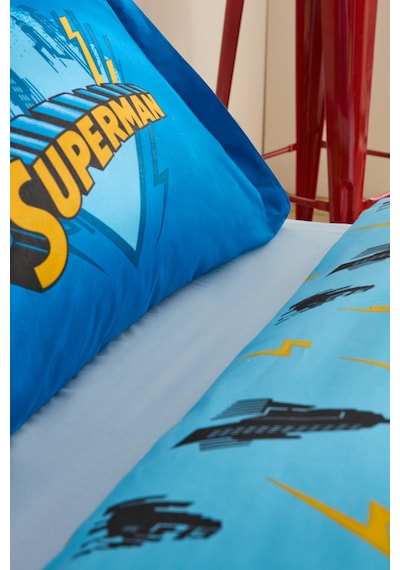 Karaca Home Superman Stronger Tek Kişilik Nevresim Takımı Mavi