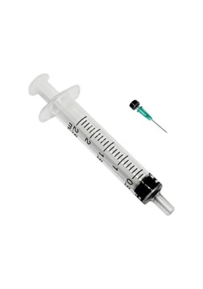 Ayset - 2.5 Ml 3 Parça Yeşil Kısa İğneli Enjektör 21g X 16 Mm 10