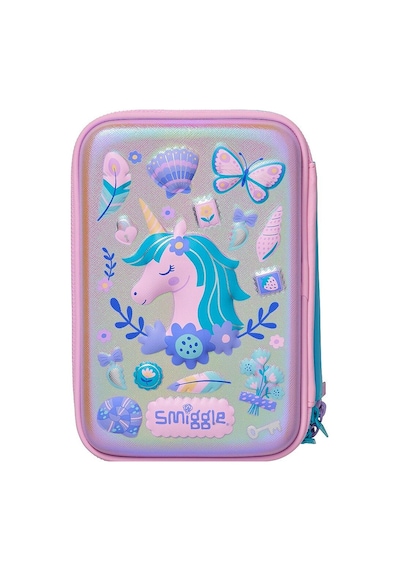 Smiggle Spectacular Üç Bölmeli Sert Kalem Kutusu Leylak 456961 Çok  Renkli