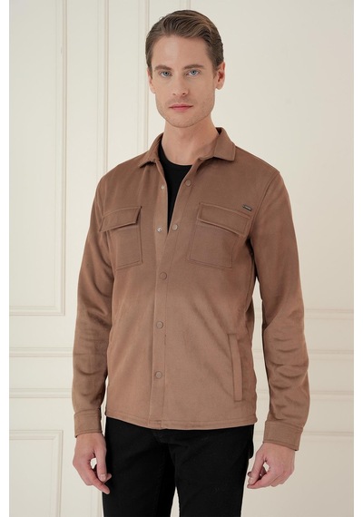 Efor G 1578 Slim Fit Camel Klasik Gömlek Camel Efor G 1578 Slim Fit Camel Klasik Gömlek Camel