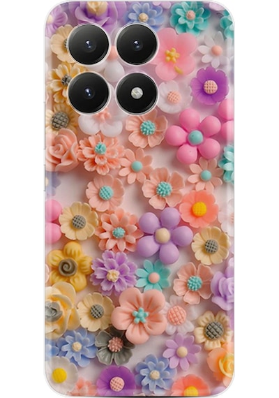 Xiaomi 15t Pro Kılıf Boutique Baskılı Resimli Rengarenk Papatyalar Pcode -060