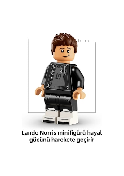 LEGO® Editions McLaren Mastercard F1® Team Lando Norris Kaskı 43023 - 14+ için Minifigür İçeren Oyuncak Yapım Seti (793 Parça)