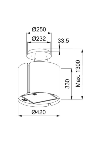 Franke FSMS F42 SS/BK Matt Ada Tipi Davlumbaz