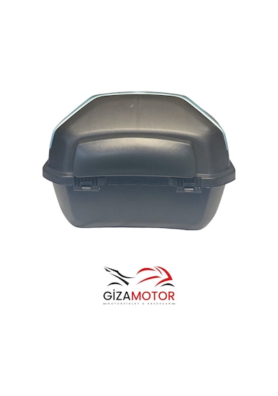 Işıklı Sırt Dayamalı Motosiklet Çantası Kırmızı 33lt