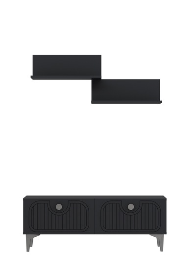 120dhdtür3ba 120 Cm Hera Lazer Desenli Raflı Tv Sehpası,ünitesi Antrasit - Gümüş 120dhdtür3ba 120 Cm Hera Lazer Desenli Raflı Tv Sehpası,ünitesi Antrasit - Gümüş